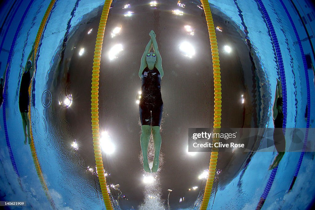 British Gas Swimming Championships - LOCOG Test Event for London 2012: Day One