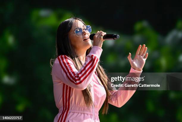 Kacey Musgraves performs on stage as American Express present BST Hyde Park in Hyde Park on July 01, 2022 in London, England.