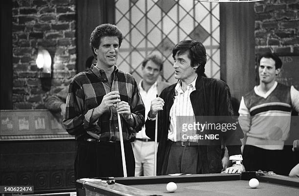 Indoor Fun with Sammy and Robby" Episode 19 -- Pictured: Ted Danson as Sam Malone, Roger Rees as Robin Colcord -- Photo by: Kim Gottlieb-Walker/NBCU...