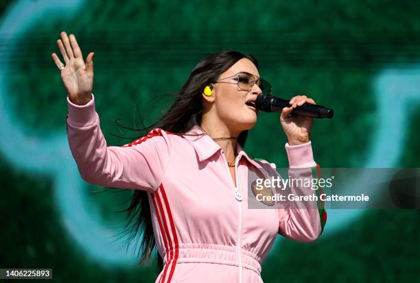 Kacey Musgraves performs on stage as American Express present BST Hyde Park in Hyde Park on July 01, 2022 in London, England.