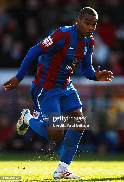 Jermaine Easter of Crystal Palace in action during the npower Championship match between Crystal Palace and Peterborough United at Selhurst Park on...