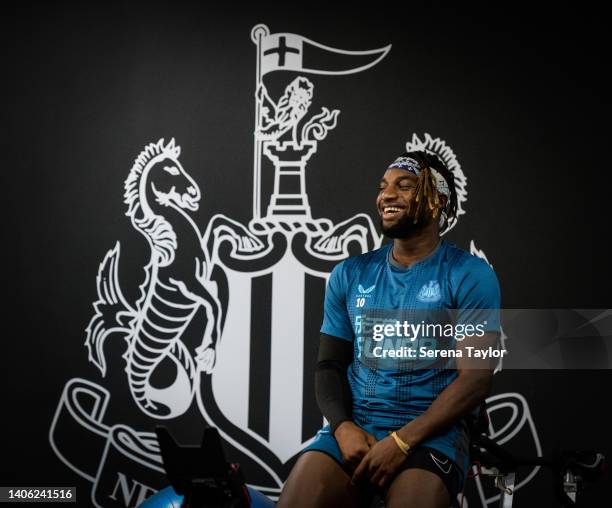 Allan Saint-Maximin during the Newcastle United Training Session at the Newcastle United Training Centre on July 01, 2022 in Newcastle upon Tyne,...