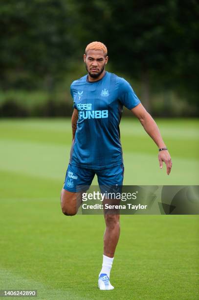 Joelinton during the Newcastle United Training Session at the Newcastle United Training Centre on July 01, 2022 in Newcastle upon Tyne, England.