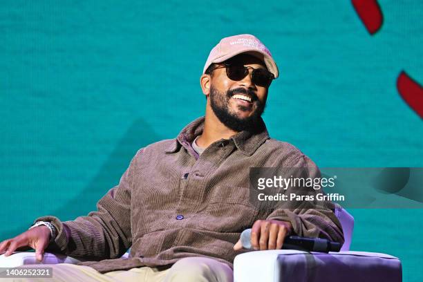 Romeo Miller speaks onstage during the 2022 Essence Festival of Culture at the Ernest N. Morial Convention Center on July 1, 2022 in New Orleans,...