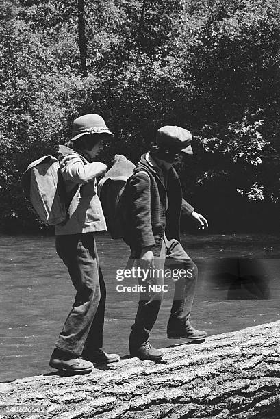 Men Will Be Boys" Episode 10 -- Aired 11/13/78 -- Pictured: Patrick Labyorteaux as Andrew 'Andy' Garvey, Matthew Laborteaux as Albert Quinn Ingalls...