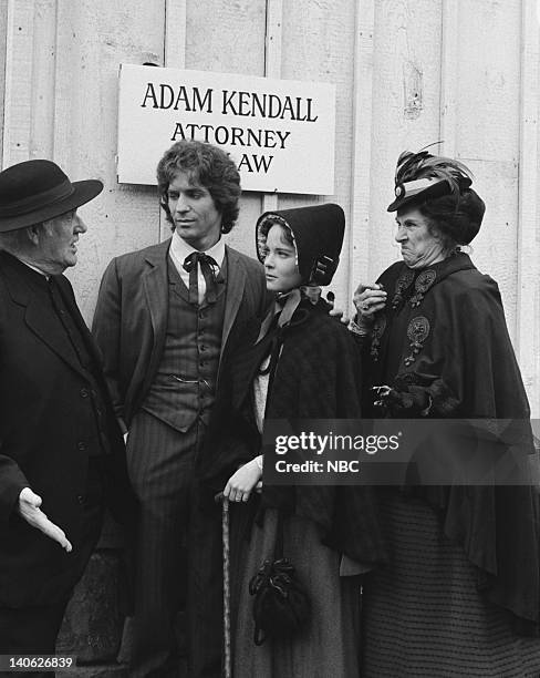 Blind Justice" Episode 19 -- Aired 2/23/81 -- Pictured: Dabbs Greer as Reverened Robert Allen, Linwood Boomer as Adam Kendall, Melissa Sue Anderson...