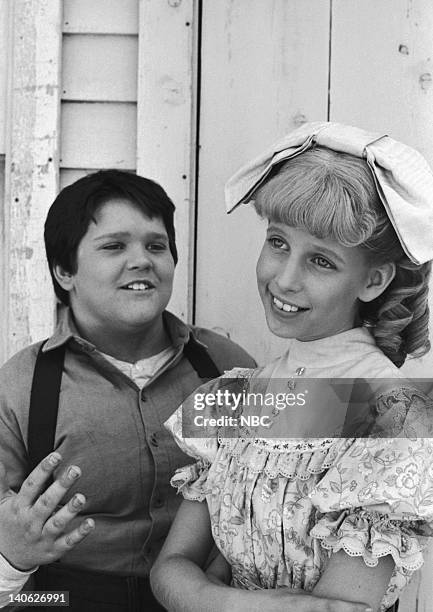 For the Love of Nancy" Episode 9 -- Aired 11/30/81 -- Pictured: J. Brennan Smith as Elmer Miles, Allison Balson as Nancy Oleson -- Photo by: Ted...