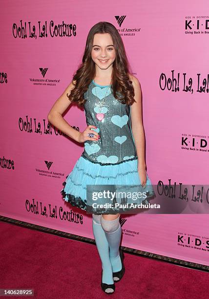 Actress Ava Allan attends the Tutus4Tots Charity Event at the Strengthening Families Volunteers of America Los Angeles on March 3, 2012 in Los...