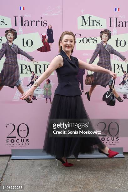 Lesley Manville attends a special Hamptons screening of "Mrs. Harris Goes To Paris" at the Regal UA East Hampton Cinema on July 01, 2022 in East...