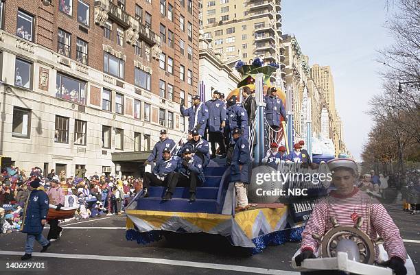 Pictured: The 1996 World Series champion New York Yankees float during the 1996 Macy's Thanksgiving Day Parade -- Photo by: NBCU Photo Bank