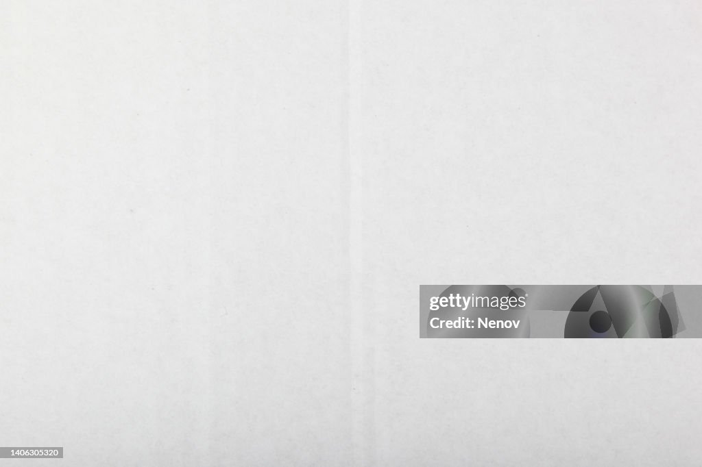 Close-Up Of White Cardboard Paper Texture