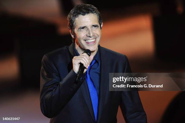 Julien Clerc performs during 'Les Victoires de La Musique 2012' at Palais des Congres on March 3, 2012 in Paris, France.