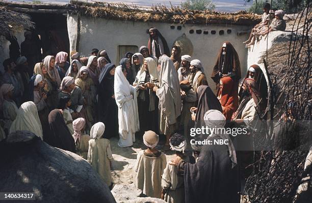 Pictured: Regina Bianchi as Saint Anne, Olivia Hussey as Mary, the mother of Jesus, Cyril Cusack as Yehuda, Yorgo Voyagis as Joseph -- Photo by:...