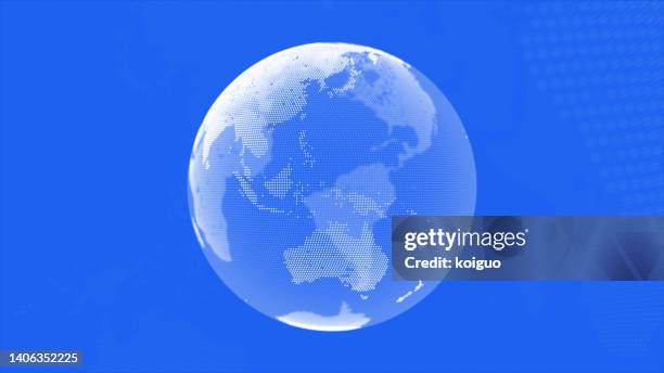 earth particle effect map - globe stock-fotos und bilder