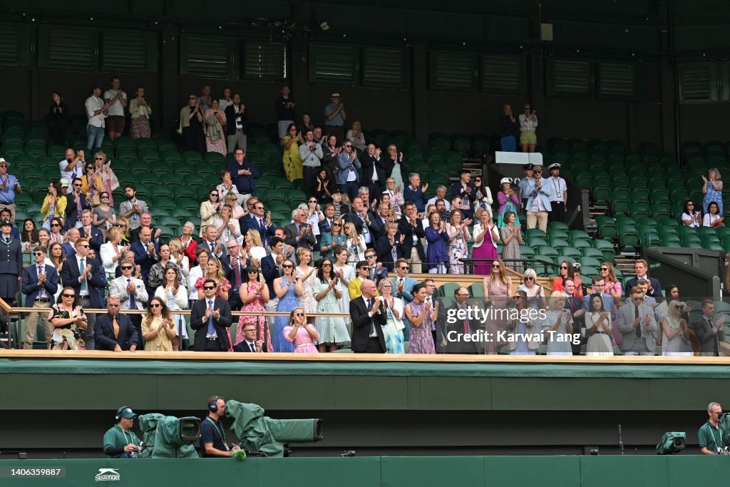 Celebrity Sightings At Wimbledon 2022 - Day 6