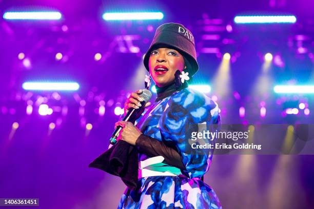 Lauryn Hill performs during the 2022 Essence Festival of Culture at the Louisiana Superdome on July 01, 2022 in New Orleans, Louisiana.