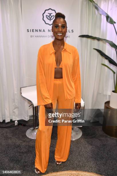 Issa Rae attends the 2022 Essence Festival of Culture at the Ernest N. Morial Convention Center on July 1, 2022 in New Orleans, Louisiana.
