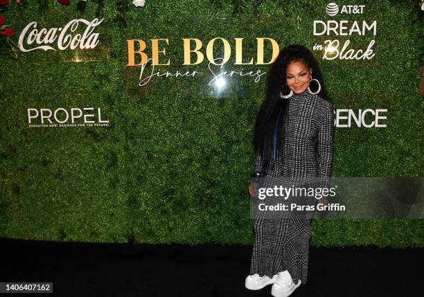 Janet Jackson attends "Be Bold" Dinner Series honoring Janet Jackson presented by Coca-Cola at Four Seasons Hotel New Orleans on July 01, 2022 in New...