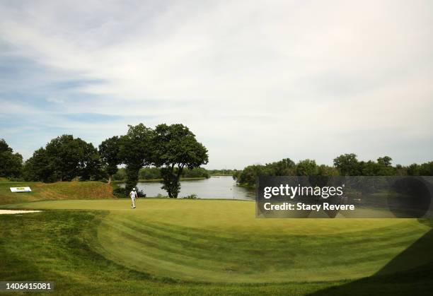 Callum Tarren of England walks on the 16th green during the third round of the John Deere Classic at TPC Deere Run on July 02, 2022 in Silvis,...