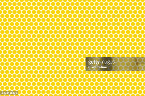 seamless pattern - honeycomb pattern stock illustrations