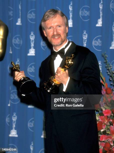 James Cameron at the 70th Annual Academy Awards, Shrine Auditorium, Los Angeles.