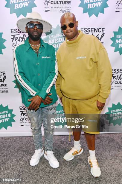 Atozzio and Vincent Herbert attend the 2022 Essence Festival of Culture at the Ernest N. Morial Convention Center on July 2, 2022 in New Orleans,...