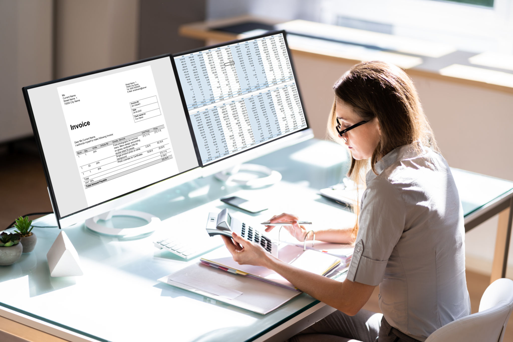 accounting software interface