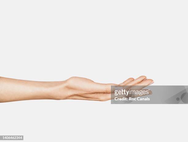 hand holding - human hand foto e immagini stock