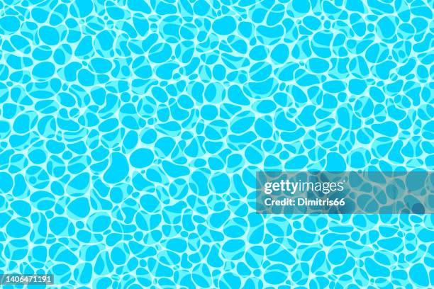 seamless water surface texture, rippled water reflections - pool party stock illustrations