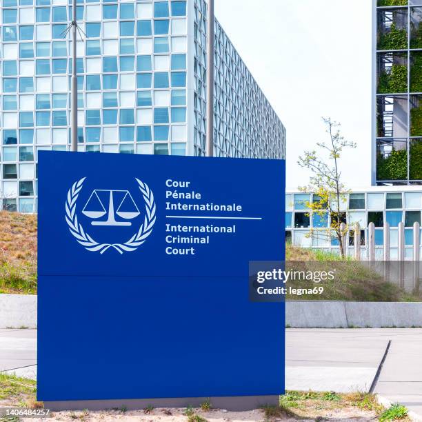 la hague : the international criminal court - global entry stock pictures, royalty-free photos & images