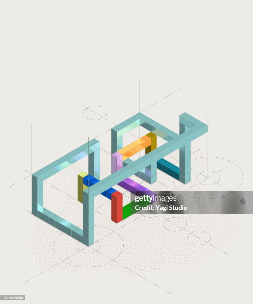 Block Connection Sign Geometric Block Connection High-Res Vector Graphic - Getty Images