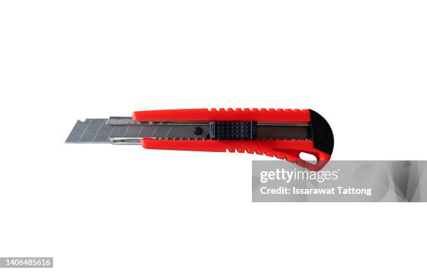 cutter isolated on white background - fickkniv bildbanksfoton och bilder