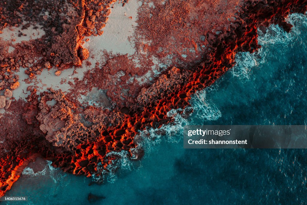 Felsige australische Küste