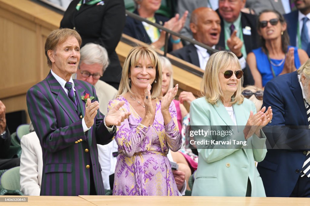 Celebrity Sightings At Wimbledon 2022 - Day 7