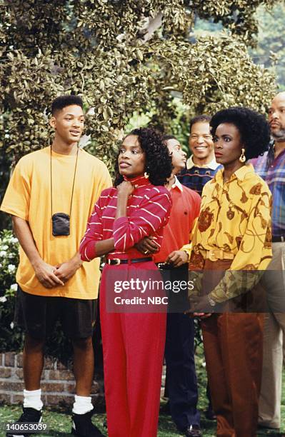 Guess Who's Coming to Marry?" Episode 6 -- Pictured: Will Smith as William 'Will' Smith, Charlayne Woodard as Janice, Janet Hubert as Vivian Banks --...