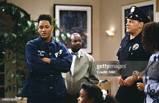 How I Spent My Summer Vacation" Episode 1 -- Pictured: Will Smith as William 'Will' Smith, Joseph Marcell as Geoffrey, Casey Sander as Fred -- Photo...