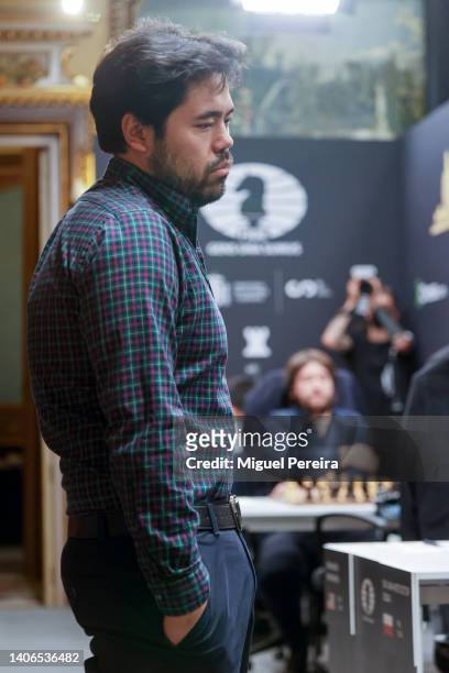 Hikaru Nakamura of the United States stands up and checks on the game  News Photo - Getty Images