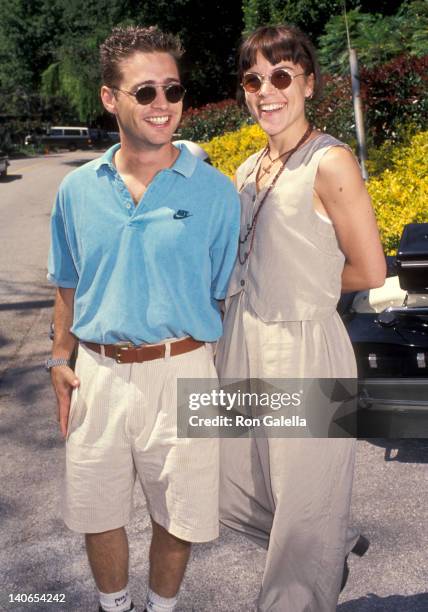 Jason Priestley and Christine Elise at the 5th Annual 'A Time for Heroes' Celebrity Carnival Benefit Elizabeth Glaser Pediatric AIDS Foundation, ,...