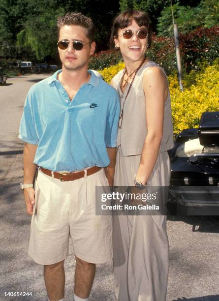 Jason Priestley and Christine Elise at the 5th Annual 'A Time for Heroes' Celebrity Carnival Benefit Elizabeth Glaser Pediatric AIDS Foundation, ,...