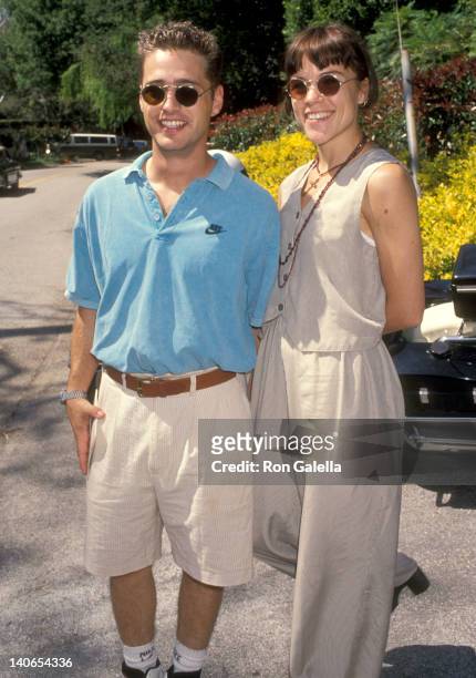 Jason Priestley and Christine Elise at the 5th Annual 'A Time for Heroes' Celebrity Carnival Benefit Elizabeth Glaser Pediatric AIDS Foundation, ,...
