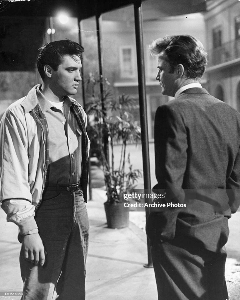 Elvis Presley And Vic Morrow In 'King Creole'