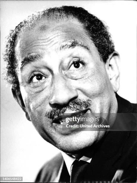 Mohammed Anwar el-Sadat, ägyptischer Staatspräsiden, im Amt von 1970 bis zu seiner Ermordung am 6.10.81. Er führte Ägypten in den Jom-Kippur-Krieg...