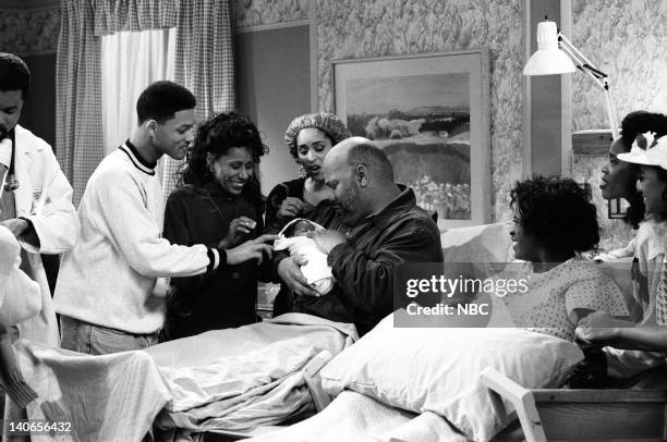 The Baby Comes Out" Episode 20 -- Pictured: Will Smith as William 'Will' Smith, Vernee Watson-Johnson as Viola 'Vy' Smith, Karyn Parsons as Hilary...