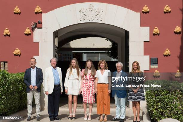 The PSC spokesman at the Figueres City Council , Pere Casellas; the president of the Princess of Girona Foundation, Francisco Belil; Infanta Sofia;...