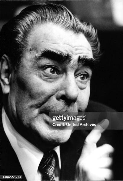 Der sowjetische Staats- und Parteichef Leonid Brezhnev.