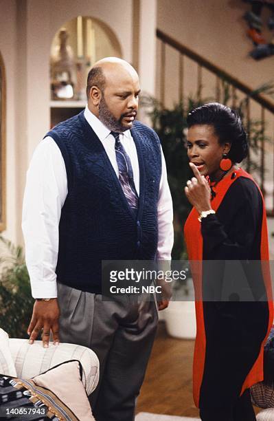 Six Degrees of Graduation" Episode 24 -- Pictured: James Avery as Philip Banks, Janet Hubert as Vivian Banks -- Photo by: Danny Feld/NBCU Photo Bank
