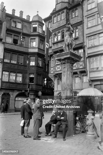 Old town of Frankfurt on the Main, late 1930s.