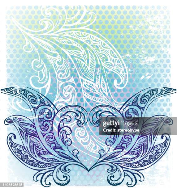 elegant affection - frilly stock illustrations