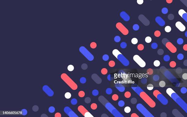dash dot abstract technology background - dna purification stock illustrations
