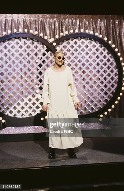 Episode 14 -- Pictured: Jan Hooks as Sinead O'Connor during 'The Sinead O'Connor Awards' skit on February 23, 1991 -- Photo by: Raymond Bonar/NBCU...